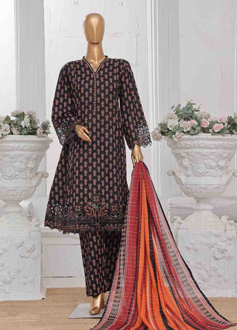 SME-FR-636-3 Piece Lawn Embroidered Frock Style Suit