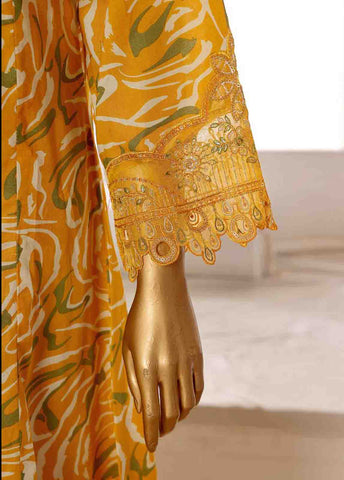 Bin Saeed Fabric - SME-FR-640-3 Piece Lawn Embroidered Frock Style Suit