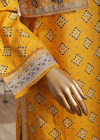 Bin Saeed Fabric - SME-KT-0793 -3 Piece Embroidered Coat Styled Stitched Suit