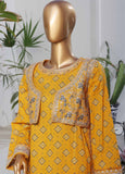 SME-KT-0793 -3 Piece Embroidered Coat Styled Stitched Suit