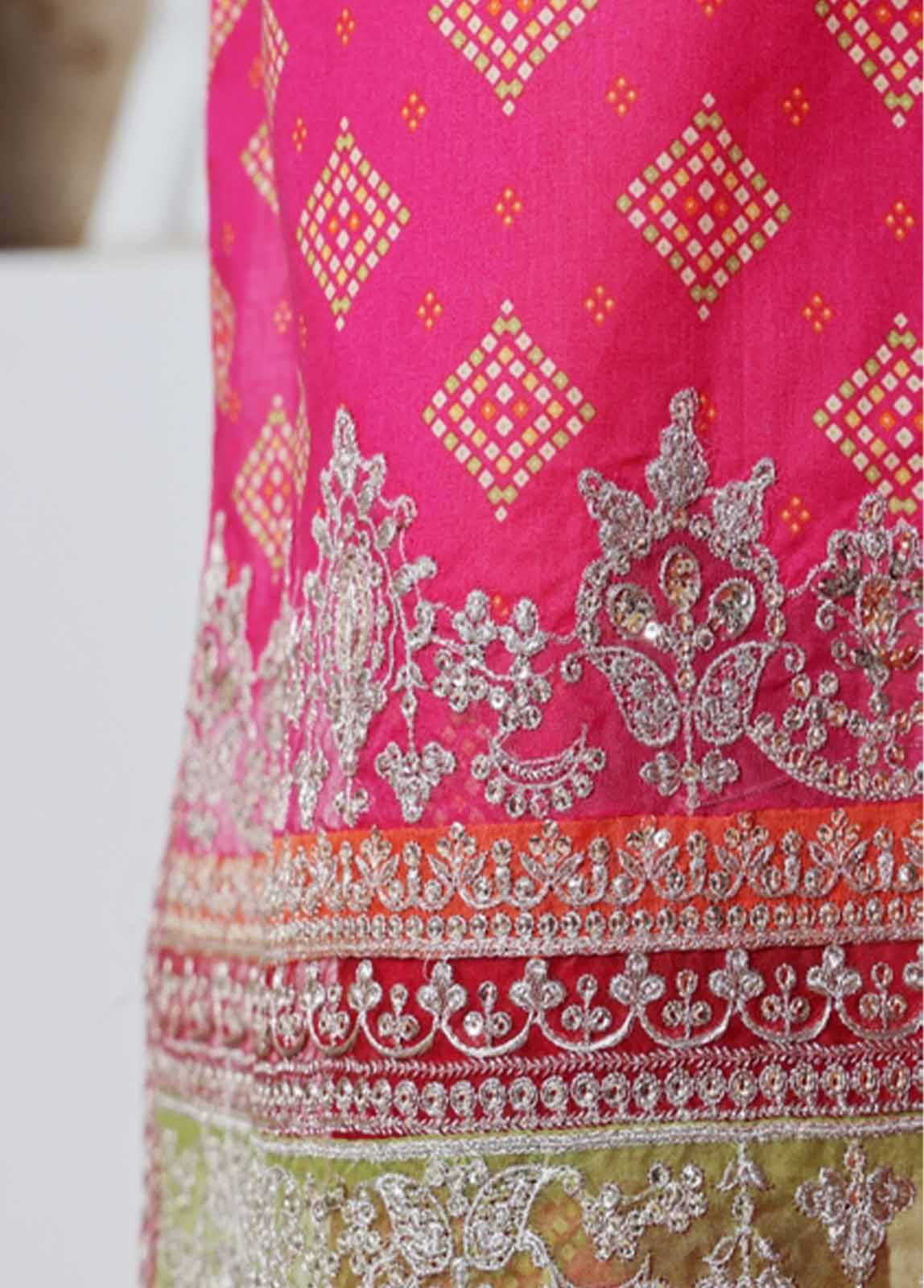 Bin Saeed Fabric - SME-KT-0794 -3 Piece Embroidered Coat Styled Stitched Suit