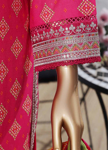 Bin Saeed Fabric - SME-KT-0794 -3 Piece Embroidered Coat Styled Stitched Suit