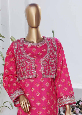 Bin Saeed Fabric - SME-KT-0794 -3 Piece Embroidered Coat Styled Stitched Suit