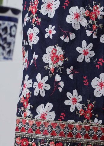 Bin Saeed Fabric - SME-KT-0804 -3 Piece Embroidered Coat Styled Stitched Suit