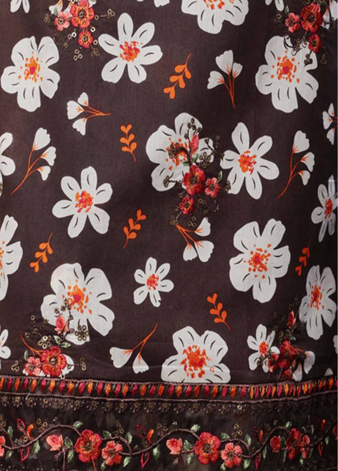 Bin Saeed Fabric - SME-KT-0805 -3 Piece Embroidered Coat Styled Stitched Suit