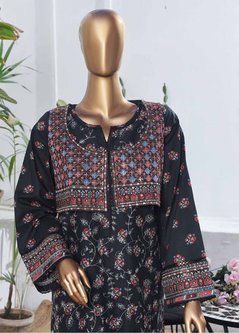 SME-KT-0806 -3 Piece Embroidered Coat Styled Stitched Suit