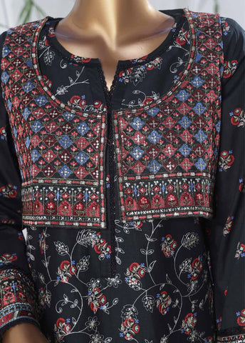 SME-KT-0806 -3 Piece Embroidered Coat Styled Stitched Suit