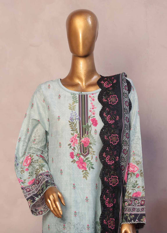 Bin Saeed Fabric - SMED-002 -3 Piece Embroidered Stitched Suit