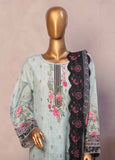 SMED-002 -3 Piece Embroidered Stitched Suit
