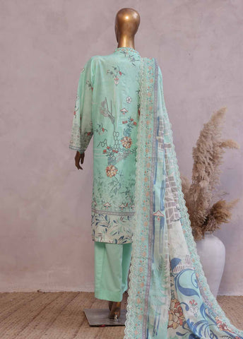 Bin Saeed Fabric - SMED-003 -3 Piece Embroidered Stitched Suit