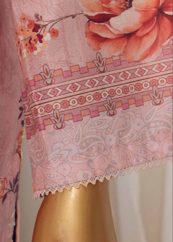 Bin Saeed Fabric - SMED-010- 3 Piece Printed Embroidered Stitched Suit