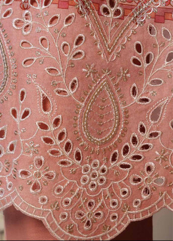 SMED-010- 3 Piece Printed Embroidered Stitched Suit