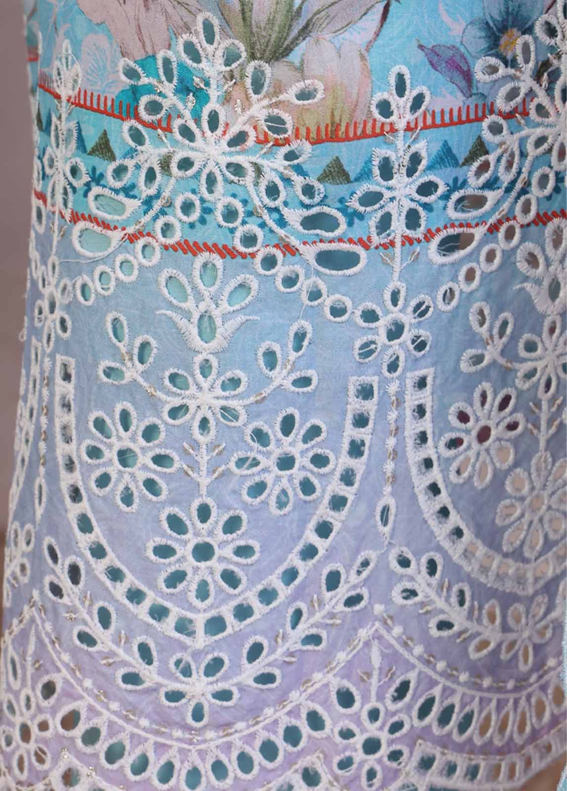 Bin Saeed Fabric - SMED-013 -3 Piece Embroidered Stitched Suit