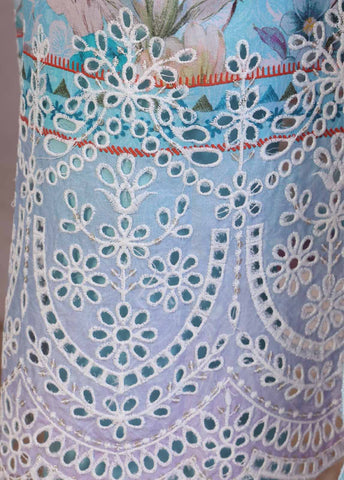 SMED-013 -3 Piece Embroidered Stitched Suit