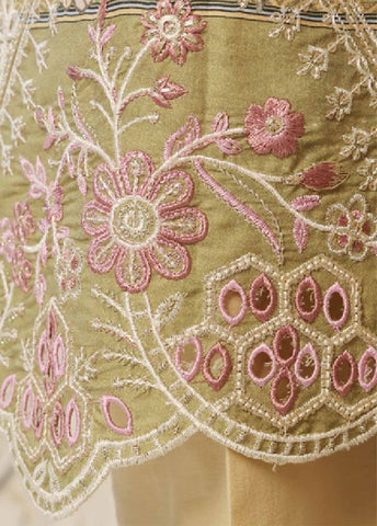 Bin Saeed Fabric - SMED-021- 3 Piece Printed Embroidered Stitched Suit