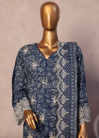Bin Saeed Fabric - SMED-052 -3 Piece Embroidered Stitched Suit