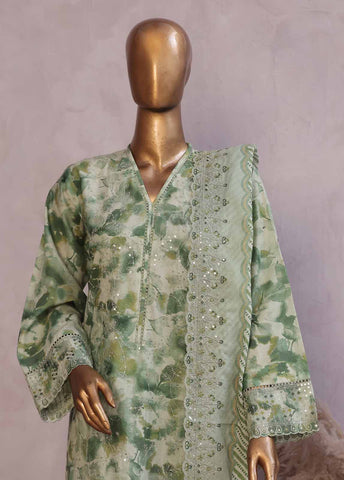 Bin Saeed Fabric - SMED-055 -3 Piece Embroidered Stitched Suit