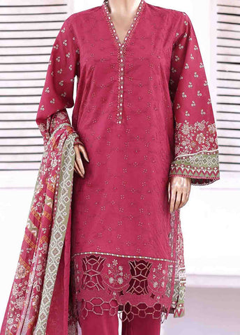 Bin Saeed Fabric - SMEMB-001 B- 3 Piece Embroidered Stitched Suit
