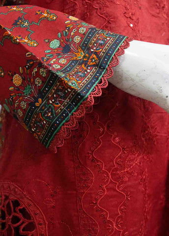 Bin Saeed Fabric - SMEMB-007- 3 Piece Embroidered Stitched Suit