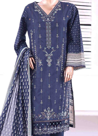 Bin Saeed Fabric - SMEMB-009- 3 Piece Embroidered Stitched Suit