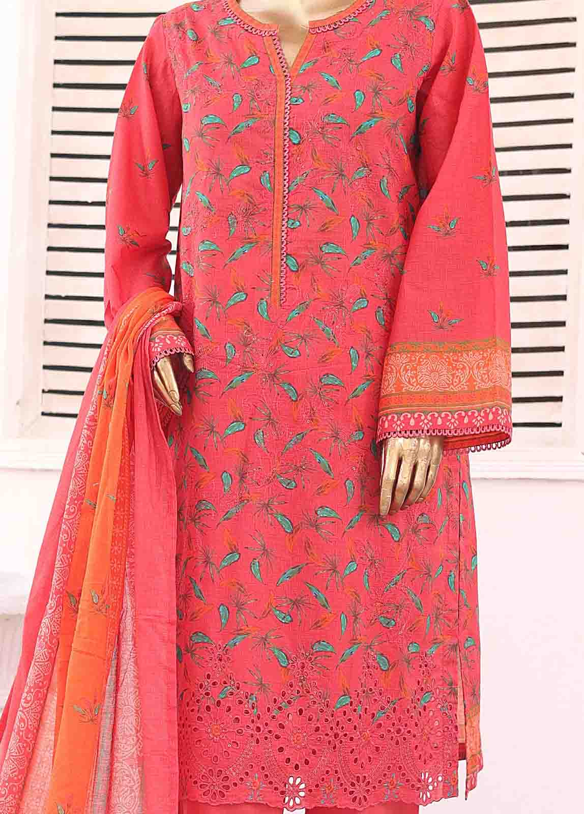 Bin Saeed Fabric - SMEMB-0101- 3 Piece Embroidered Stitched Suit