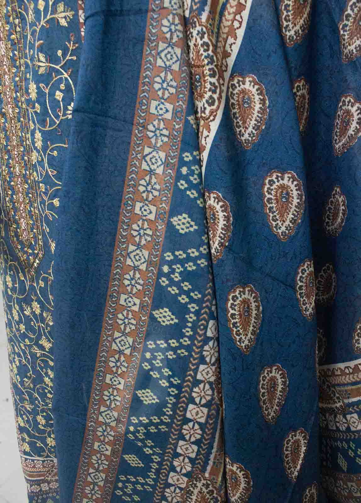 Bin Saeed Fabric - SMEMB-0104- 3 Piece Embroidered Stitched Suit