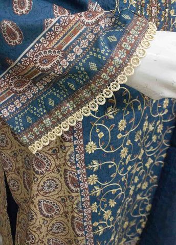 Bin Saeed Fabric - SMEMB-0104- 3 Piece Embroidered Stitched Suit