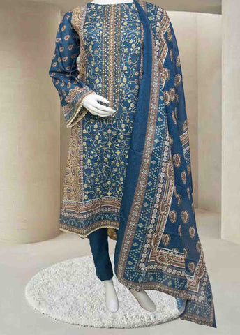 Bin Saeed Fabric - SMEMB-0104- 3 Piece Embroidered Stitched Suit