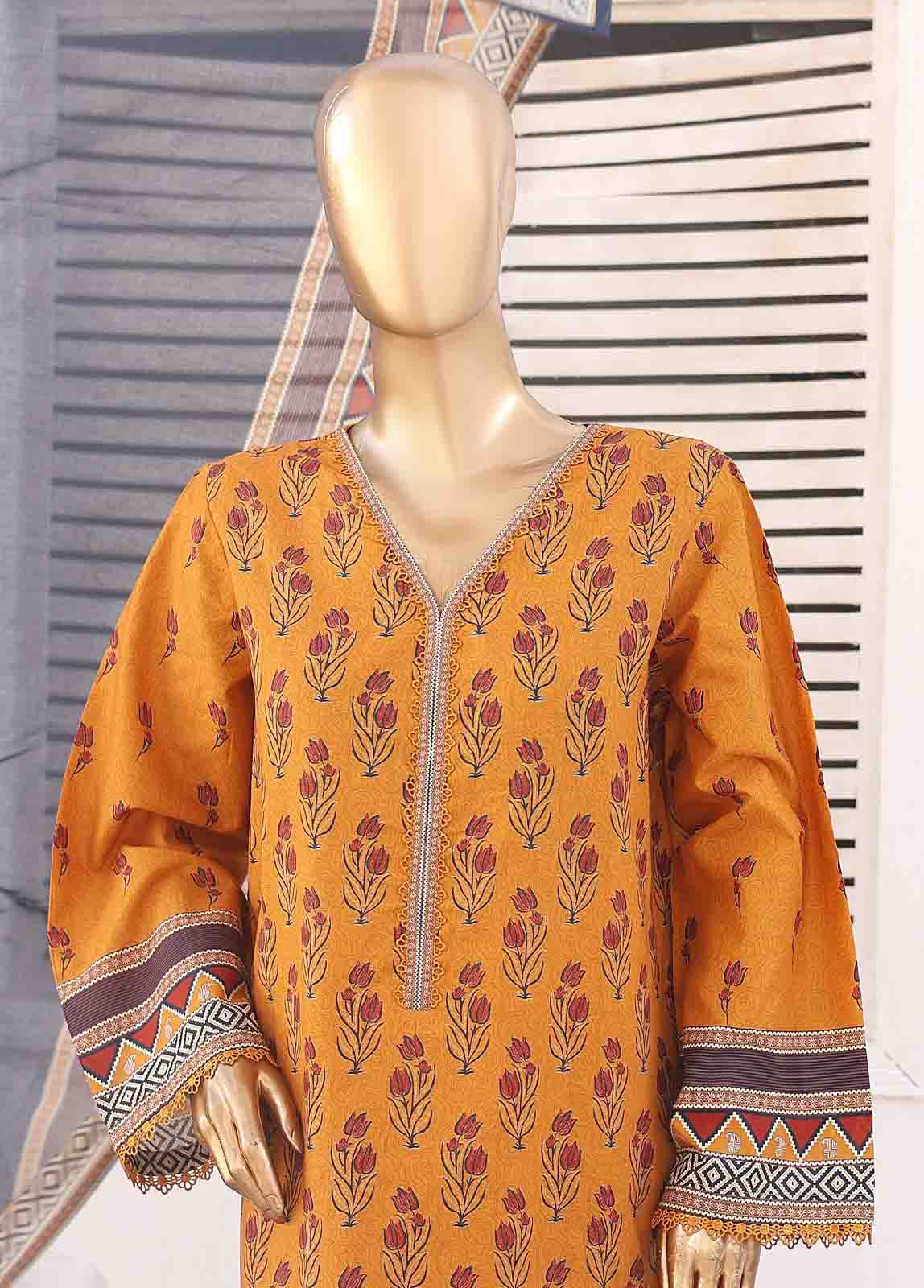 Bin Saeed Fabric - SMEMB-0106- 3 Piece Embroidered Stitched Suit