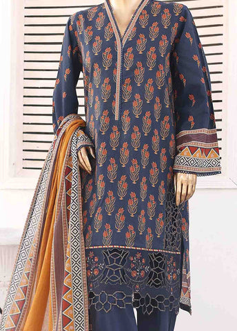Bin Saeed Fabric - SMEMB-0107- 3 Piece Embroidered Stitched Suit