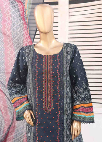 Bin Saeed Fabric - SMEMB-0110- 3 Piece Embroidered Stitched Suit