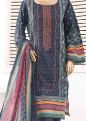 SMEMB-0110- 3 Piece Embroidered Stitched Suit