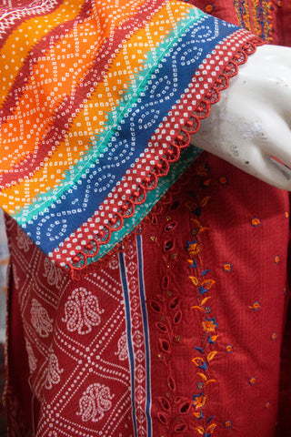 Bin Saeed Fabric - SMEMB-0111- 3 Piece Embroidered Stitched Suit