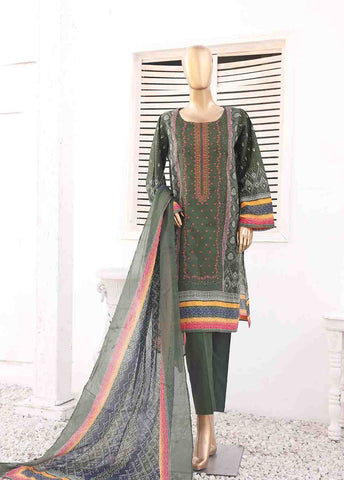Bin Saeed Fabric - SMEMB-0112- 3 Piece Embroidered Stitched Suit