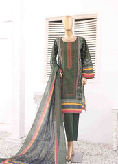 SMEMB-0112- 3 Piece Embroidered Stitched Suit
