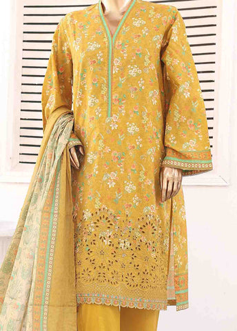 Bin Saeed Fabric - SMEMB-0113- 3 Piece Embroidered Stitched Suit