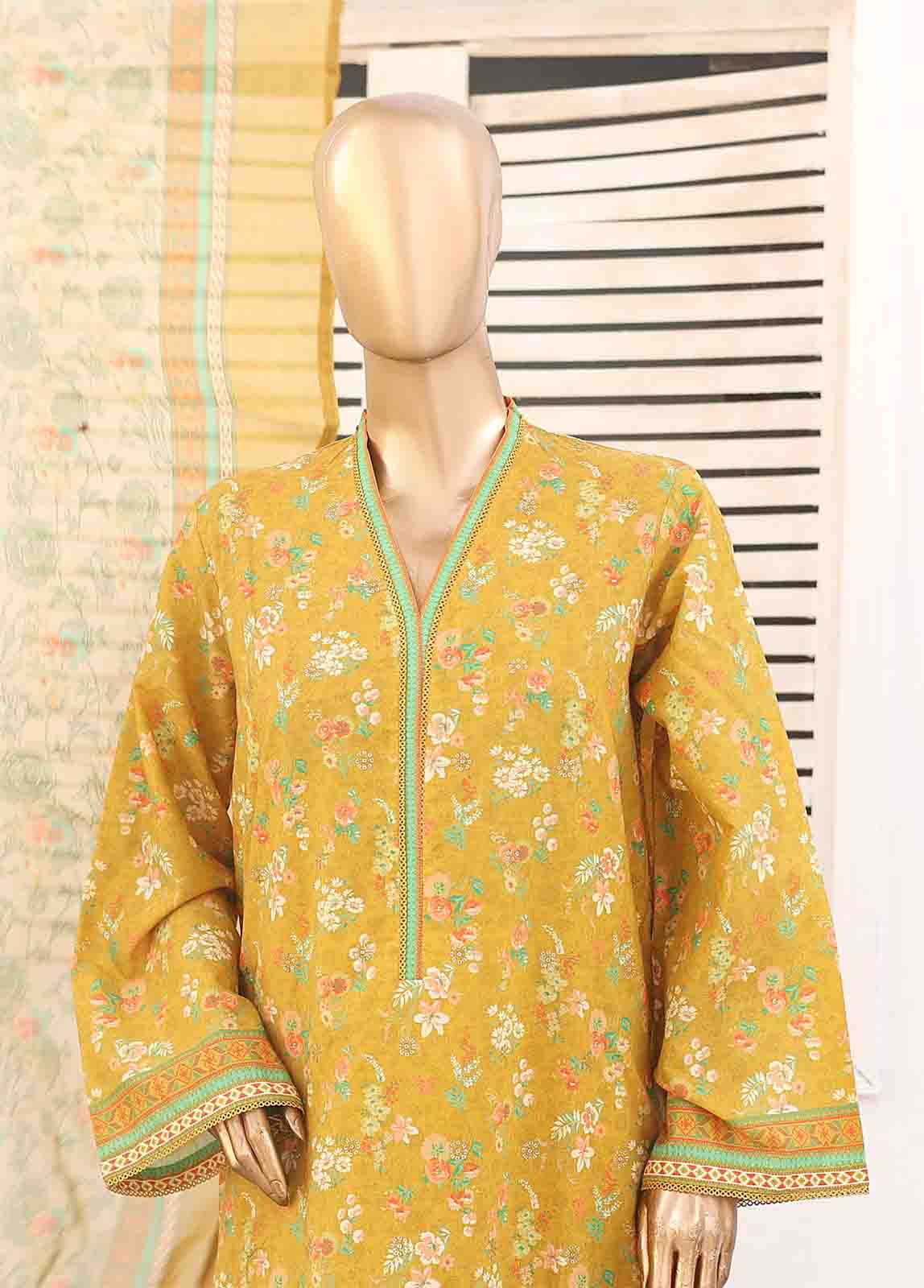 Bin Saeed Fabric - SMEMB-0113- 3 Piece Embroidered Stitched Suit