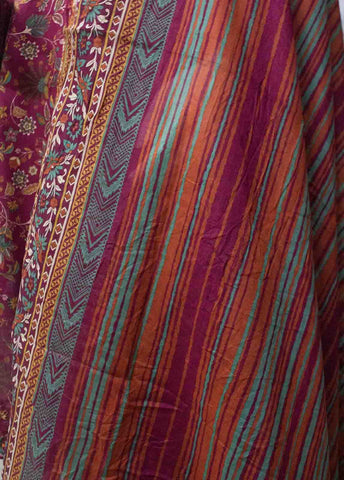 Bin Saeed Fabric - SMEMB-0129- 3 Piece Embroidered Stitched Suit