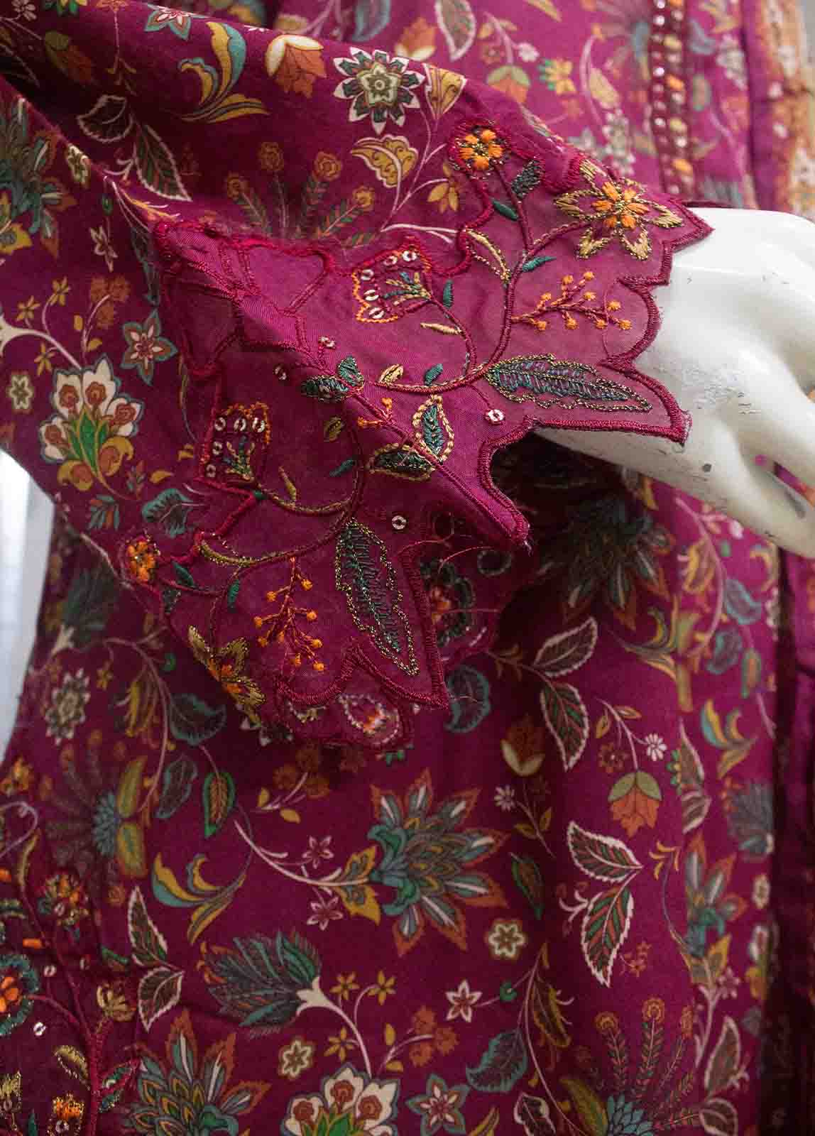 Bin Saeed Fabric - SMEMB-0129- 3 Piece Embroidered Stitched Suit