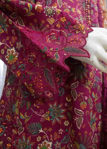 Bin Saeed Fabric - SMEMB-0129- 3 Piece Embroidered Stitched Suit