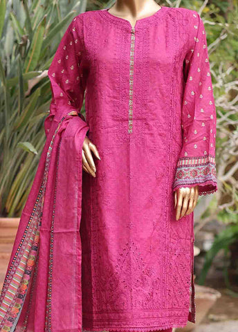 Bin Saeed Fabric - SMEMB-0142- 3 Piece Embroidered Stitched Suit