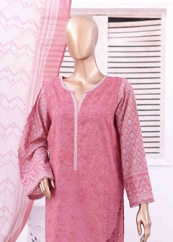 Bin Saeed Fabric - SMEMB-014 A- 3 Piece Embroidered Stitched Suit