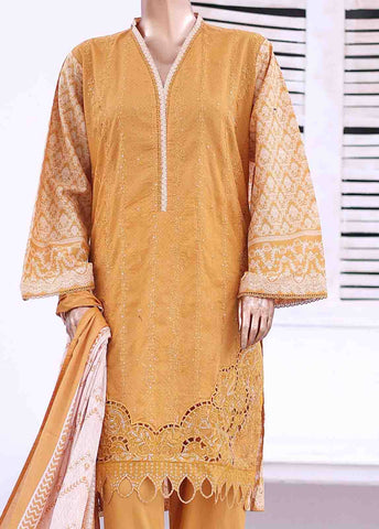 SMEMB-015- 3 Piece Embroidered Stitched Suit