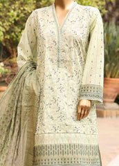 SMEMB-0194- 3 Piece Embroidered Stitched Suit