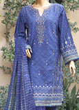 SMEMB-0196- 3 Piece Embroidered Stitched Suit