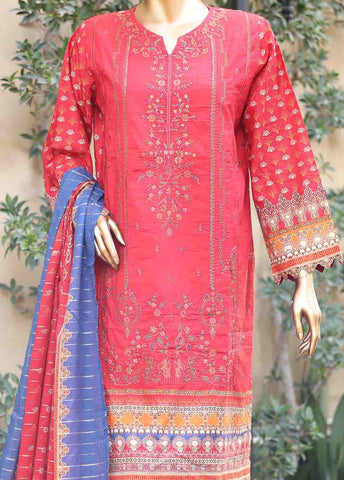 Bin Saeed Fabric - SMEMB-0198- 3 Piece Embroidered Stitched Suit