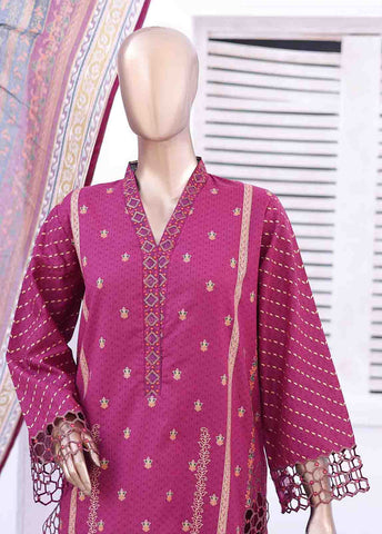 Bin Saeed Fabric - SMEMB-022- 3 Piece Embroidered Stitched Suit
