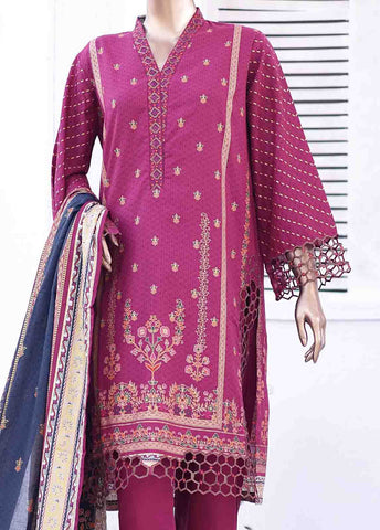 Bin Saeed Fabric - SMEMB-022- 3 Piece Embroidered Stitched Suit