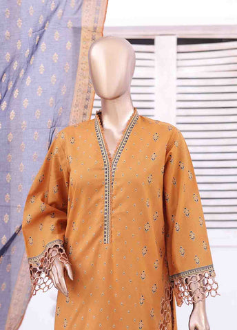 Bin Saeed Fabric - SMEMB-023- 3 Piece Embroidered Stitched Suit