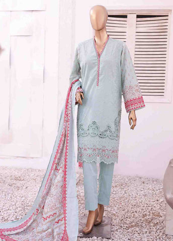 Bin Saeed Fabric - SMEMB-02 B- 3 Piece Embroidered Stitched Suit